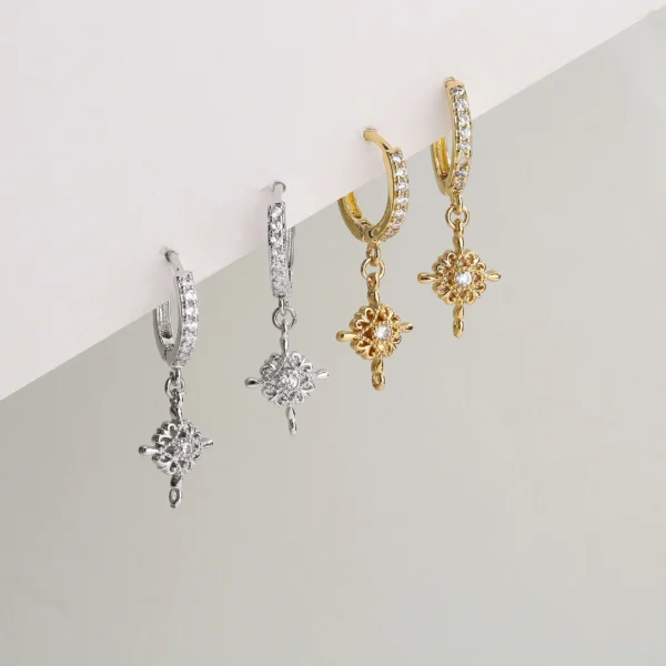 HECHENG, Small Hoop Earrings For Women ,18K gold Plated Earrings Jewelry Enamel Zircon Pendientes Earrings,Wholesale