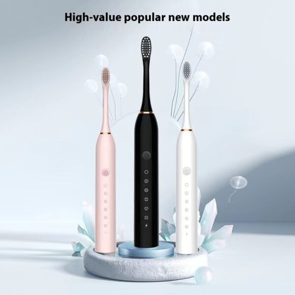 Rechargeable Electric Toothbrush Soft Bristle Portable Waterproof Toothbrush Set